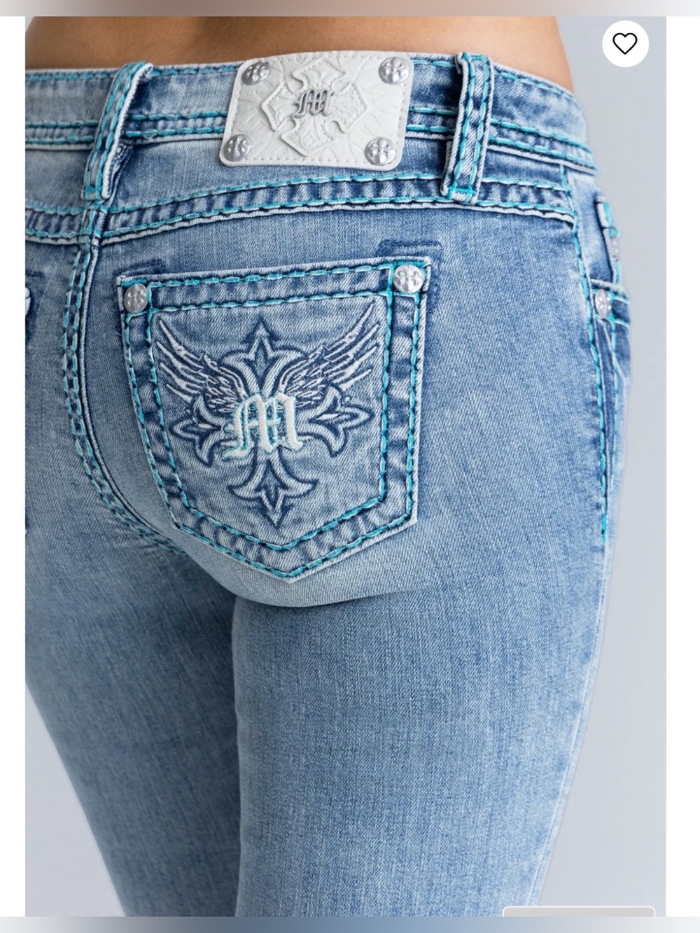 Miss Me Piston Stitched Bootcut Jeans